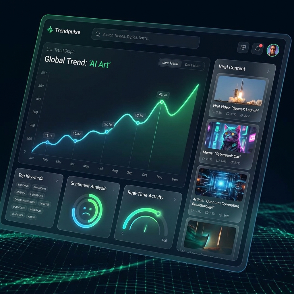 TrendPulse Dashboard Interface