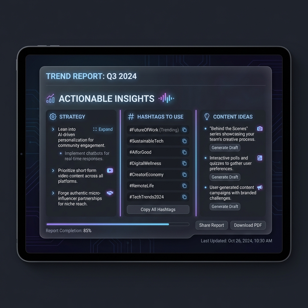 Trend Report Interface