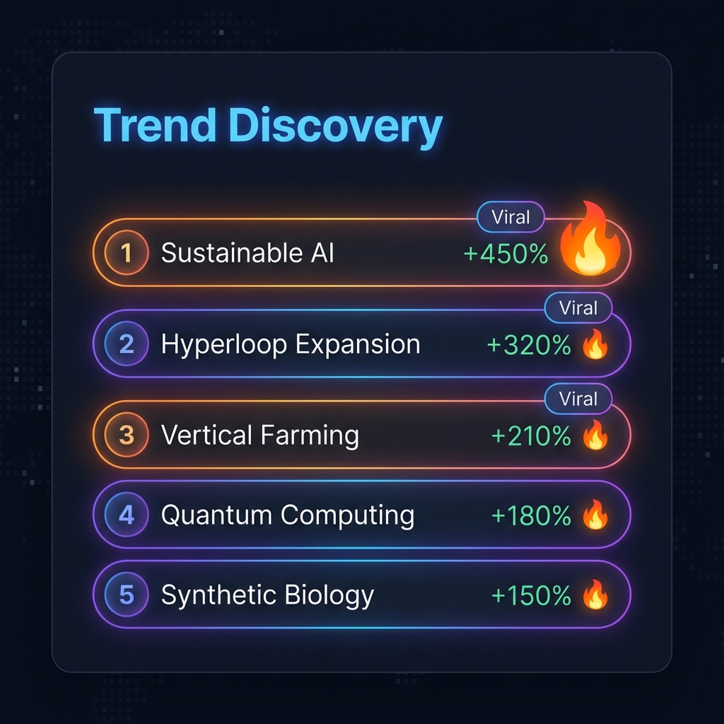 Trend Discovery Interface